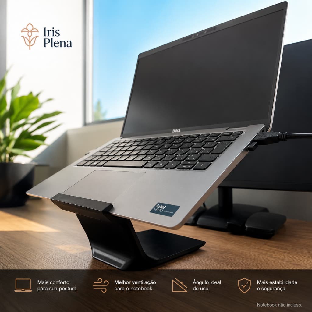 Suporte Elevado para Notebook Ergonômico | Base para Notebook com Melhor Ventilação | Home Office e Gamer