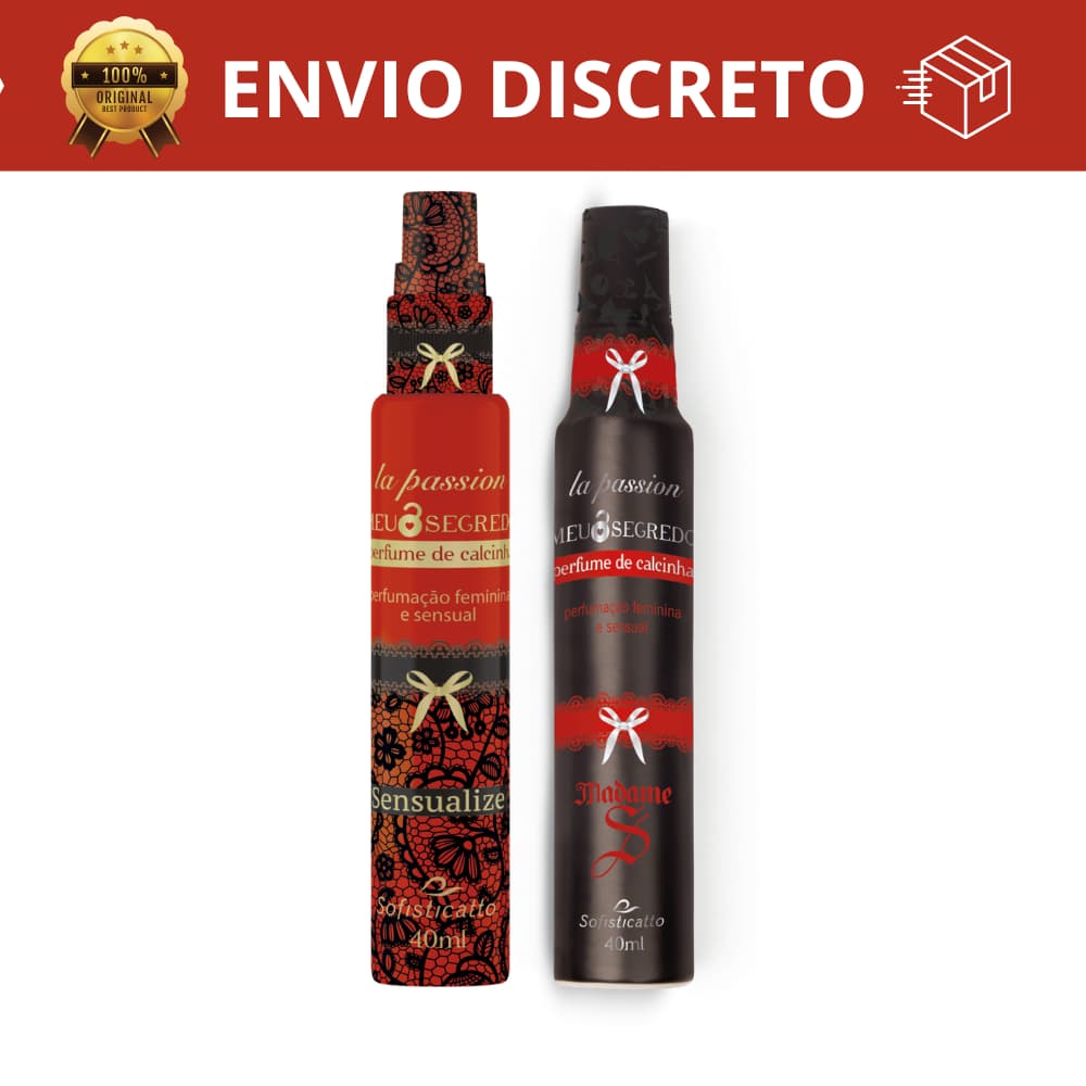 Perfume de Calcinha La Passion Sofisticatto 40ml | Madame S ou Sensualize | Perfumação Feminina