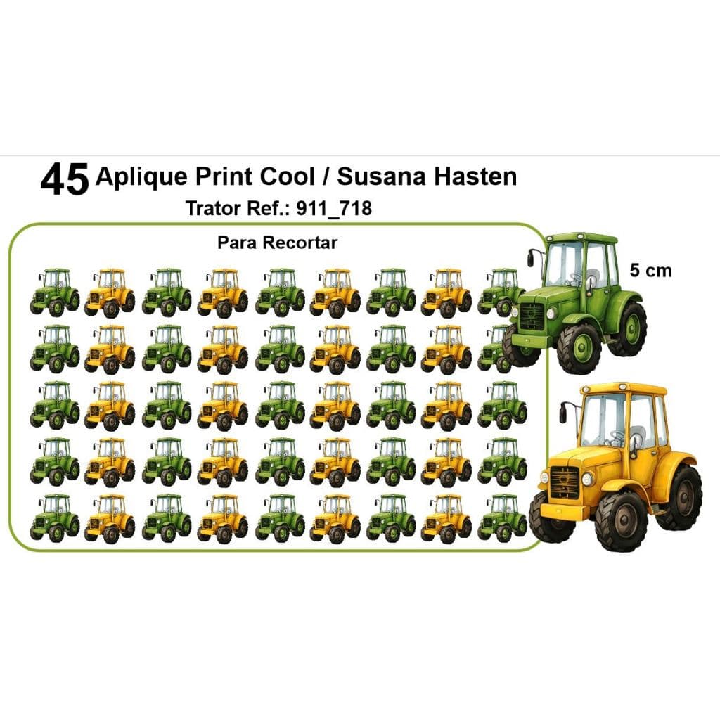Aplique Termocolante Patches Para Roupas Trator Carros Transportes Trator