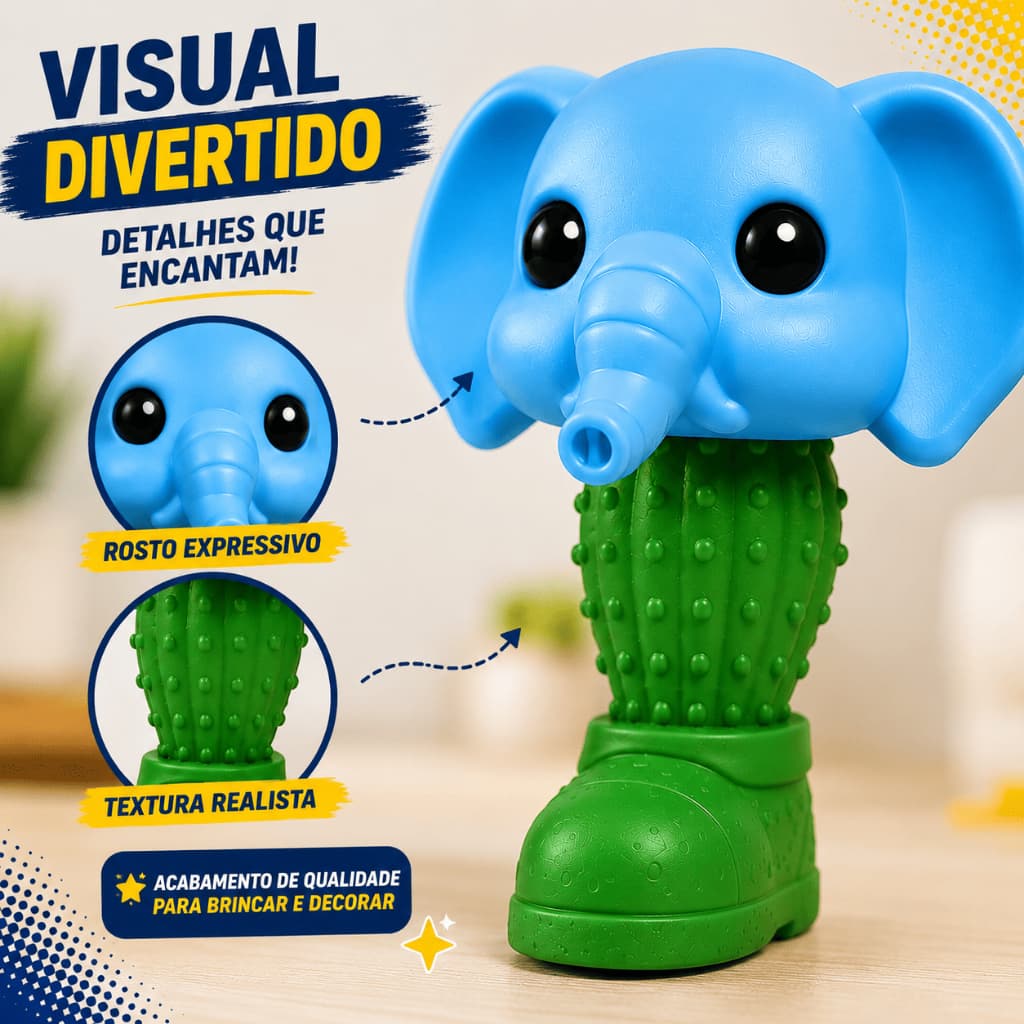 Boneco Lirili Larila Brainrot Meme Viral Colecionável Decorativo Para Mesa Estante Quarto Escritório