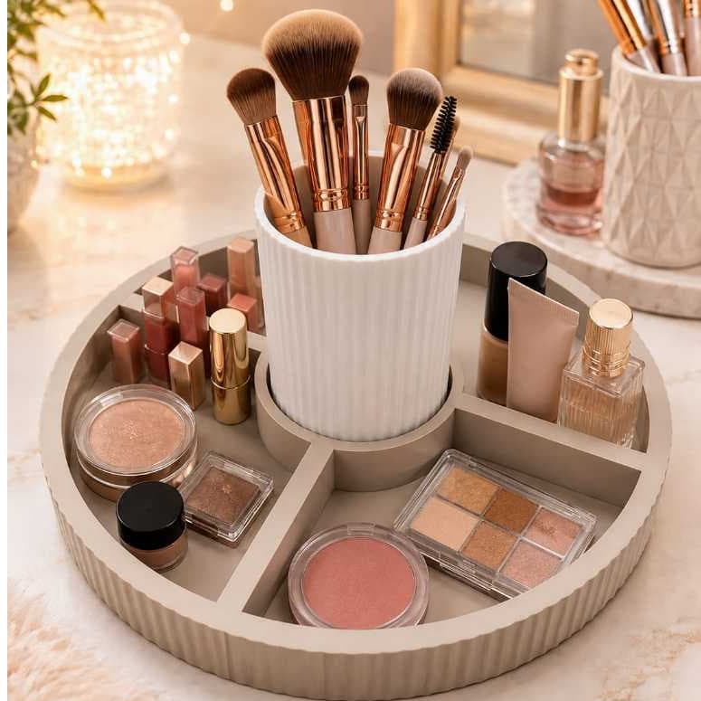 Organizador de Maquiagem, Porta Maquiagem, Porta Pincéis, Organizador de Cosméticos, Penteadeira, porta batom