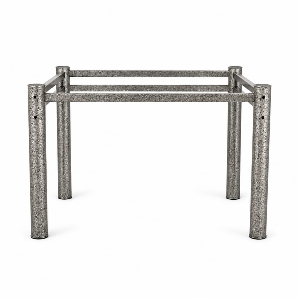 Base Para Mesa De Jantar Aço Carbono Reforçado Para Tampo Vidro Madeira Granito Mármore