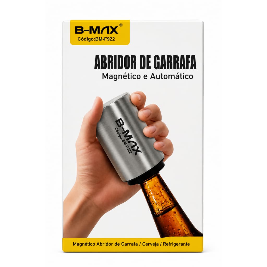 Abridor de Garrafa Magnético e Automático B-MAX
