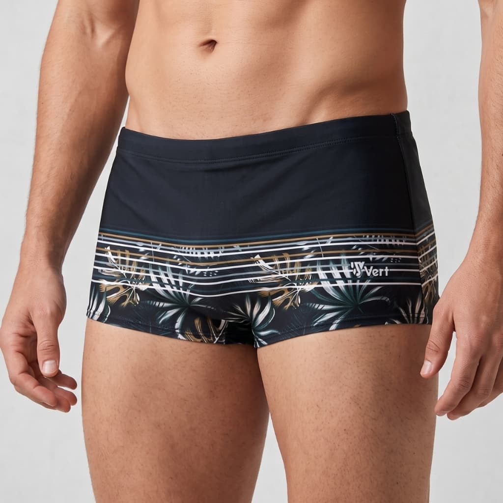 Sunga Boxer Masculina Estampada Moda Praia Piscina FPS 50 Forrada Cordão Regulável Adulto