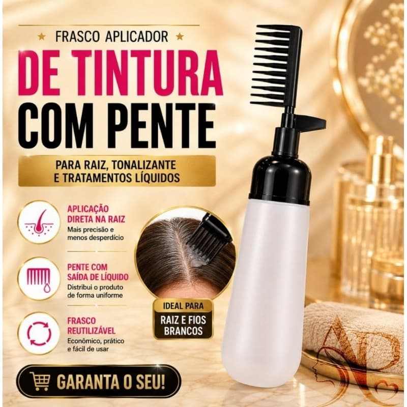 Krafit Hair Pente Frasco Aplicador De Coloração Tinta Para Cabelo