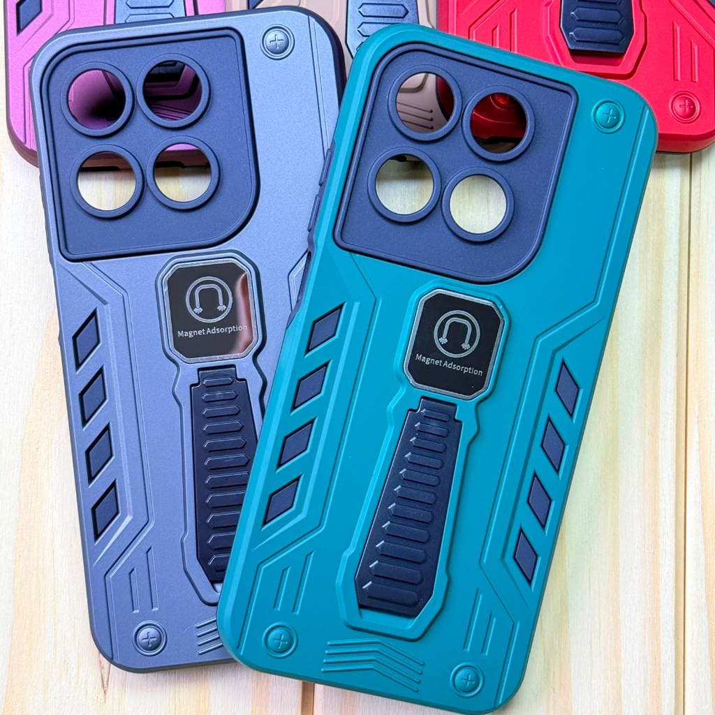 Capa Capinha armadura anti impacto com suporte magnético - Motorola Moto Edge 70 | Edge 70 Fusion | Edge 70 Fusion Plus