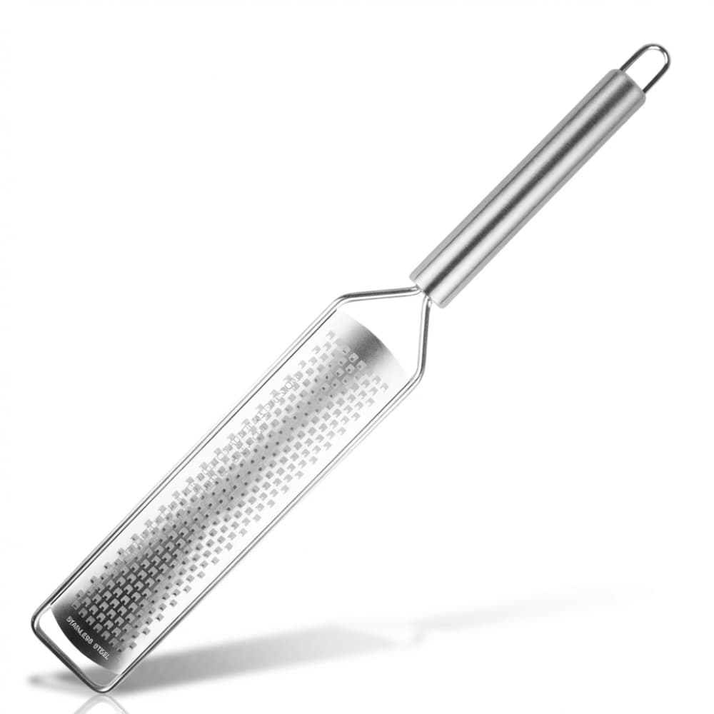 Ralador Zester para Queijos Limão Cítricos Gengibre Coco Material Inox Leve e Fácil de Manusear