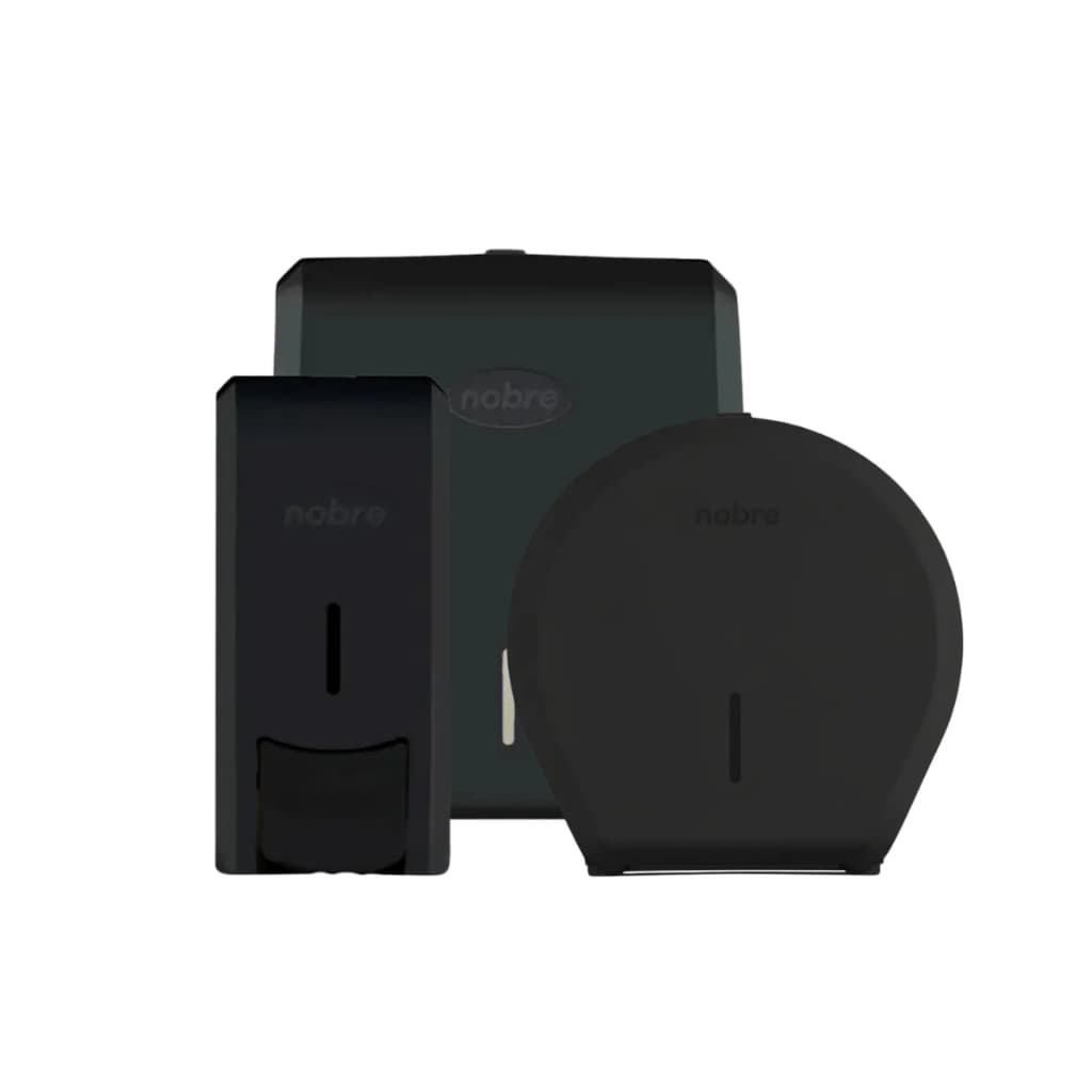 Kit Dispensers Banheiro Nobre 3 Peças Completo
