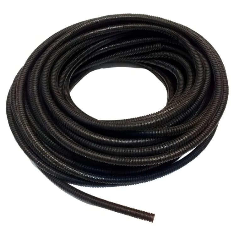 Espaguete Corrugado Preto 4,5mm Som Automotivo Para Organização de Cabos