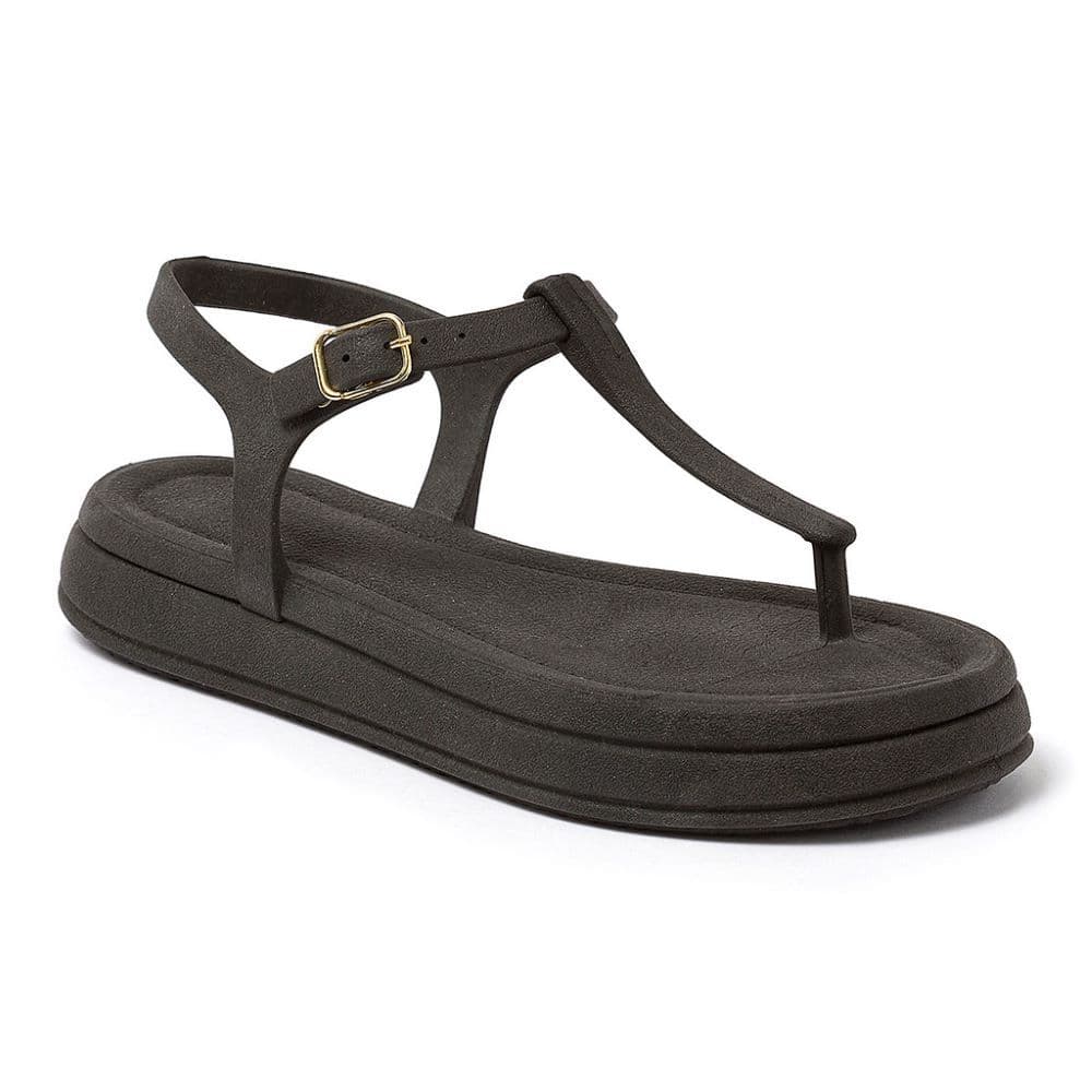 Sandália Feminina Flatform Plataforma Papete de Dedo Fivela Ajustável Leve Macia Casual