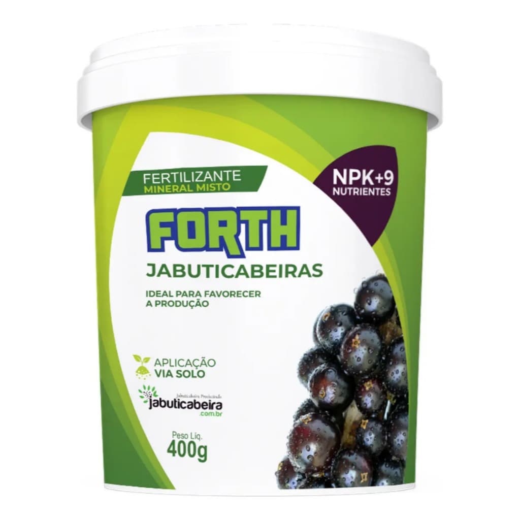 Fertilizante Forth Jabuticabeiras 400g Adubo para Jabuticaba Crescimento e Frutificação