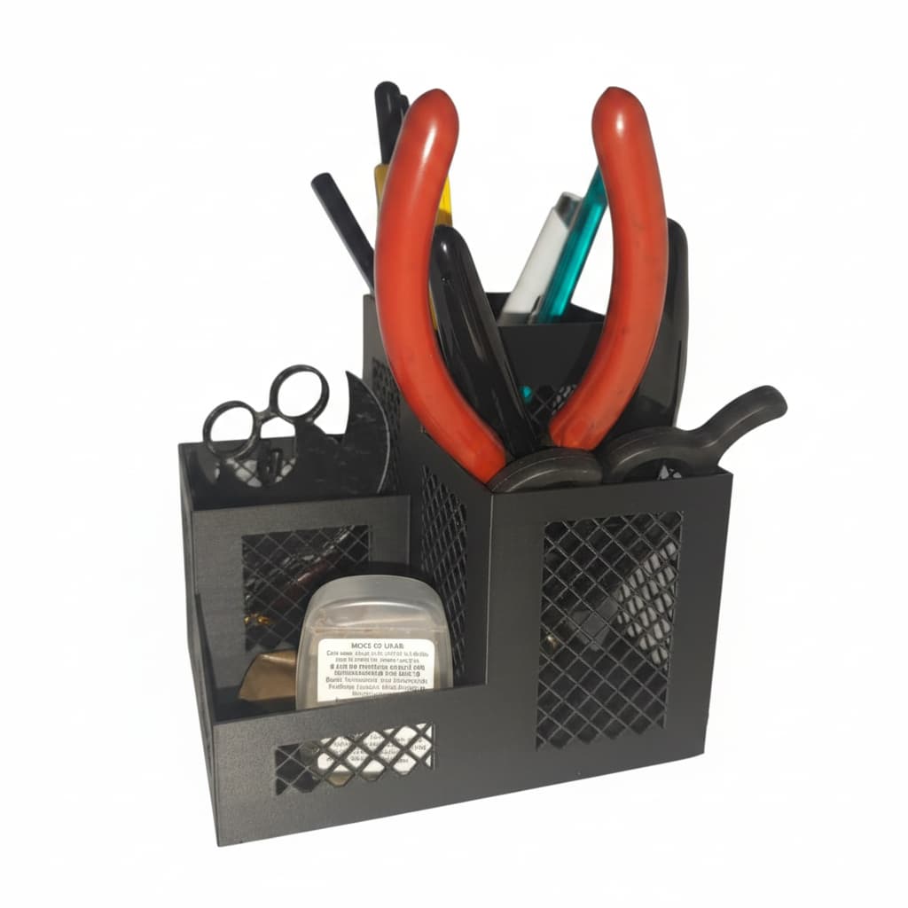Organizador de Mesa com Divisórias para Canetas e Lápis e outros impressão 3d PLA