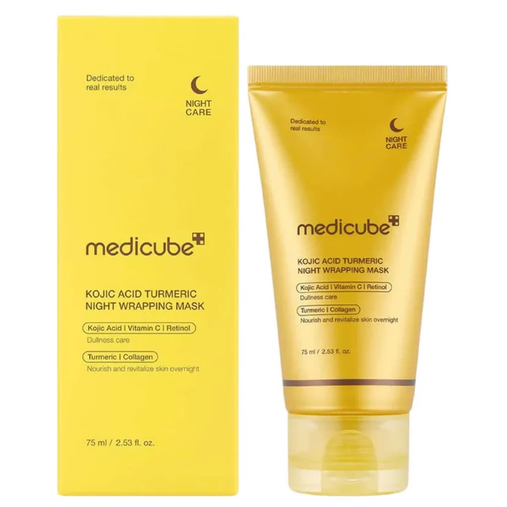 Máscara Facial Noturna Medicube com Colágeno e Cúrcuma - Hidratação e Suavização