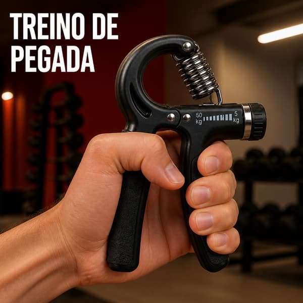 Fortalecedor de Mãos com Resistência Ajustável de 5 a 60 kg para Treino de Pegada, Dedos, Punho e Antebraço no Dia a Dia