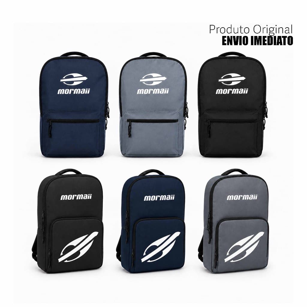 1 ou 2 Mochilas Mormaii Original Escolar Juvenil Unissex Reforçada para Notebook Trabalho Faculdade