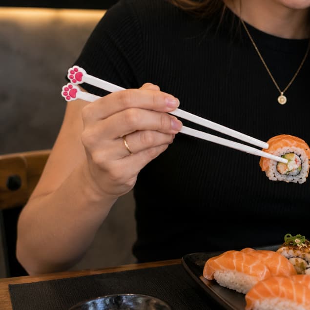 Hashi Decorado com Patinhas de Gato