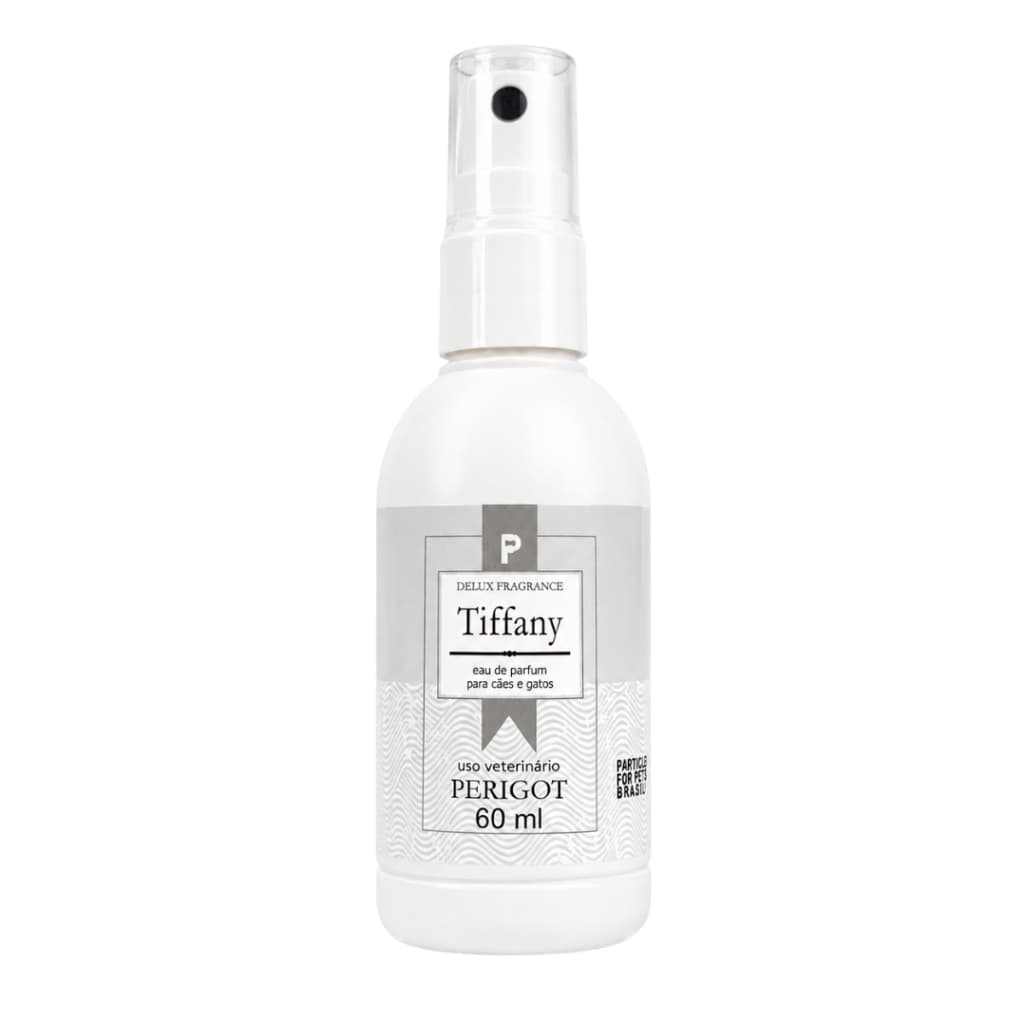Colônia Delux Tiffany Perfume Para Cachorro Pet Profissional Fêmea Macho Alta Fixação Perigot 60ml