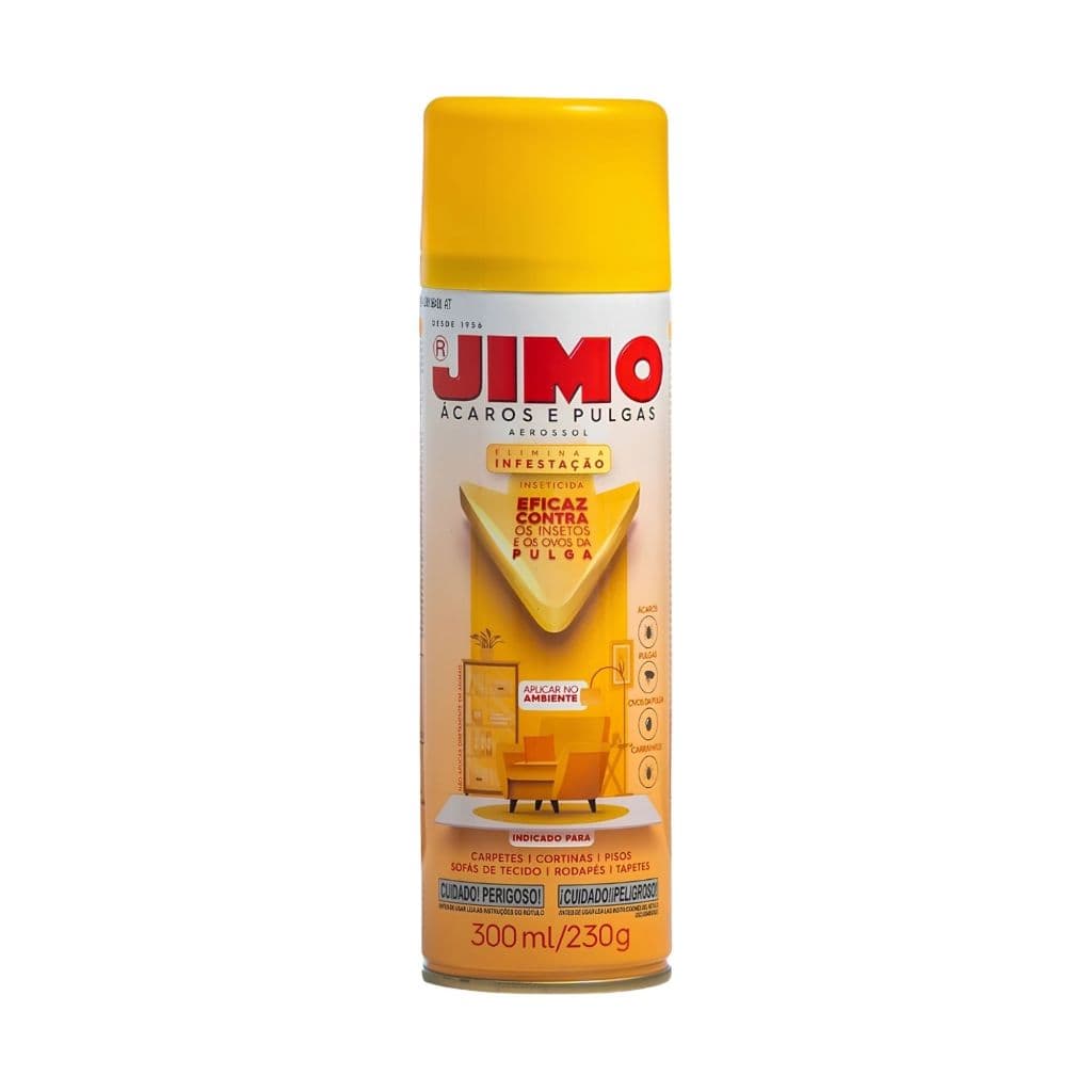 Jimo Anti Ácaros Pulgas Carrapatos Elimina a Infestação Mata Insetos 300ml
