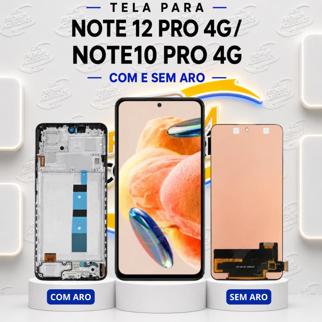 Tela Touch Display Lcd Redmi Note 12 Pro 4g / Note10 pro Incell Sem Aro /Com Aro - A Pronta Entrega