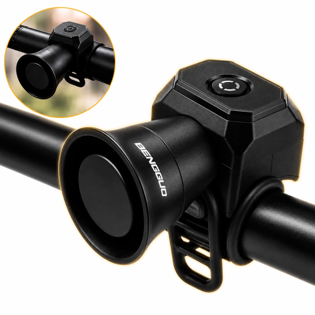 Buzina Para Bike Eletrônica Corneta Alta Ciclismo 120db