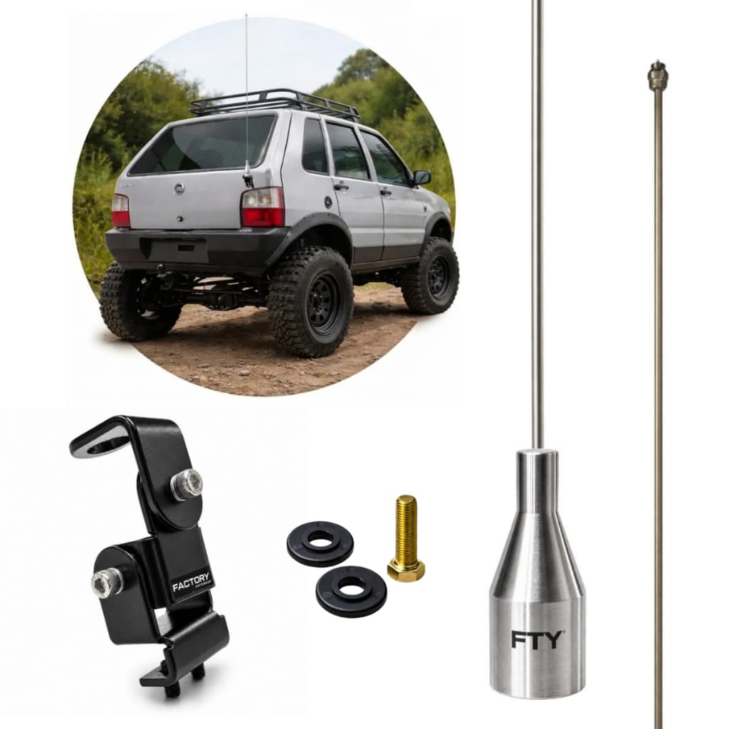 Antena Px Carro Suporte Parafuso Enfeite Novo 120cm Novo