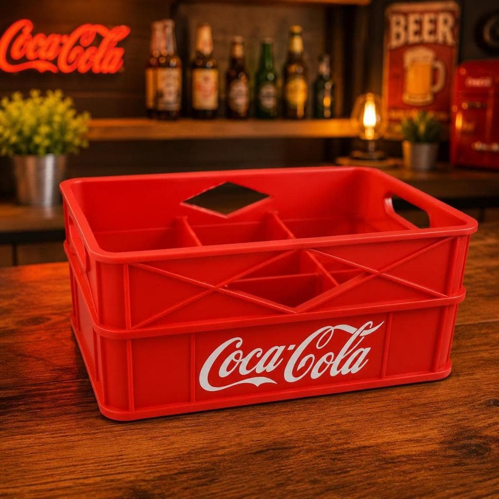 Engradado Porta Latas para 6 Latas - Caixa Decorativa 3D