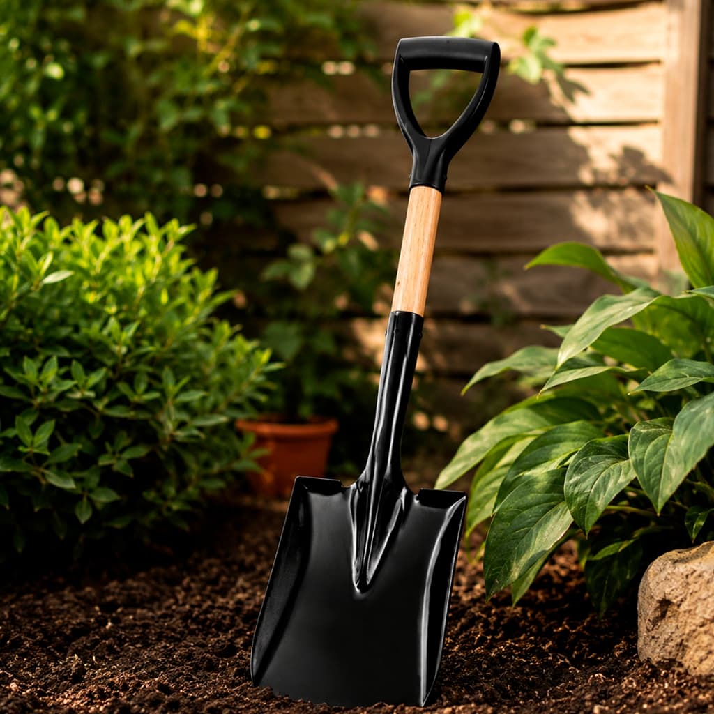 Pá De Bico Ajuntadeira Para Jardinagem 68cm Com Cabo De Madeira Jardim Casa Horta