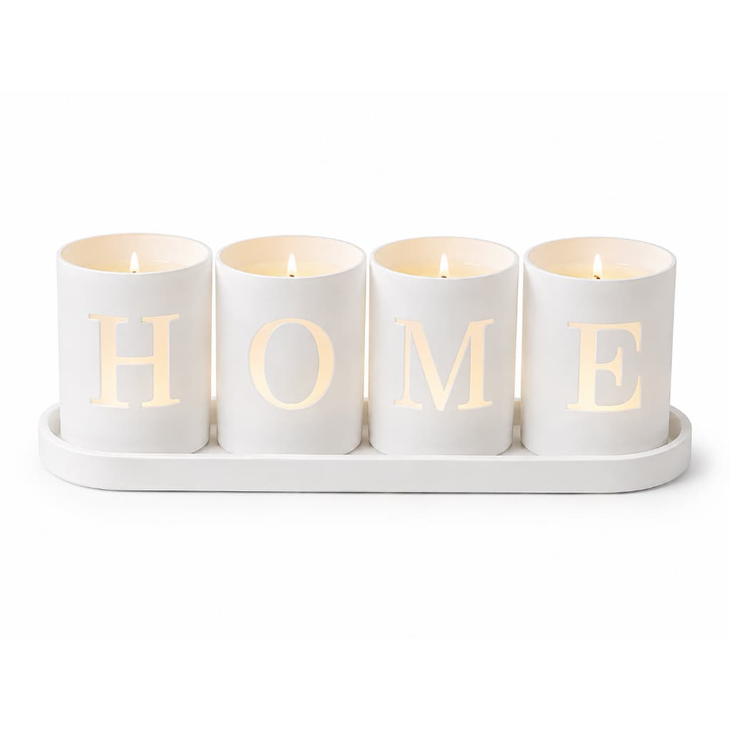 Vela Decorativa Para Casa e Ambientes Neutro Clean Moderno HOME Minimalista