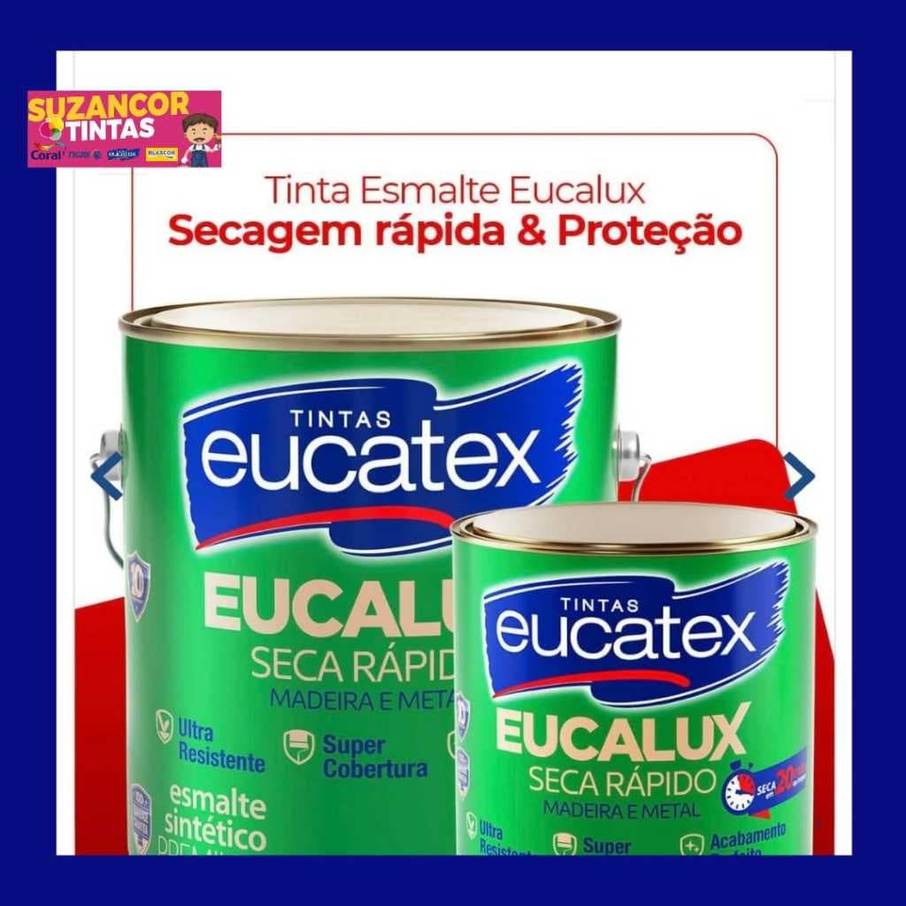 Esmalte Sintético Eucatex Secagem Rápido 225ml Várias Cores