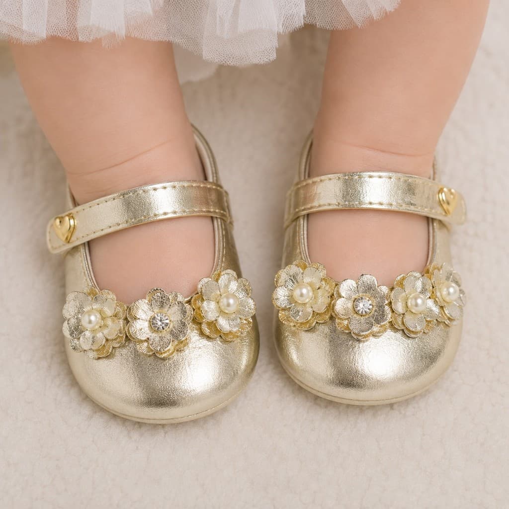 Sapatilha Bebê Preta Menina Sapatinho Super Confortável n° 13 ao 18