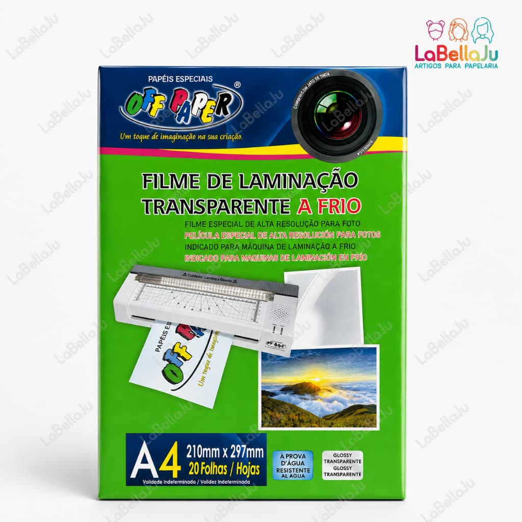 Filme de Laminação Transparente a frio - OFFPAPER