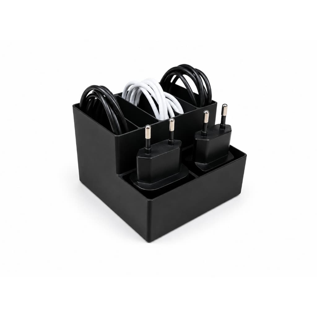 Organizador Para Fios USB Cabos e Carregadores Compacto e Prático