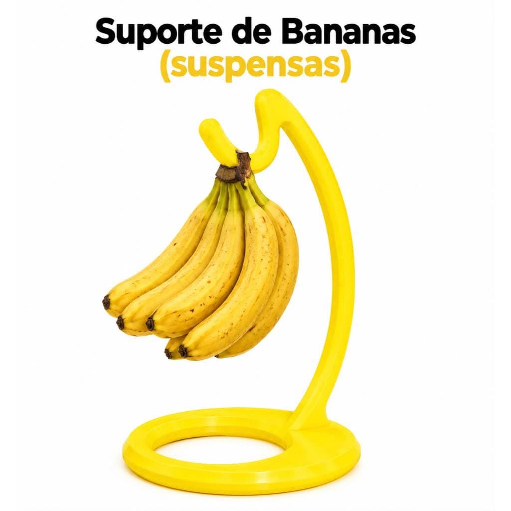 Suporte para Bananas Suspensas, mais Frescas e Organizadas com estilo para sua casa