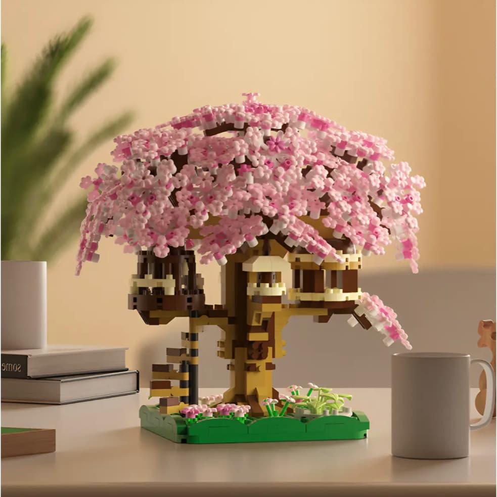 Blocos De Construção Cherry Tree House Acumulam Sabedoria.