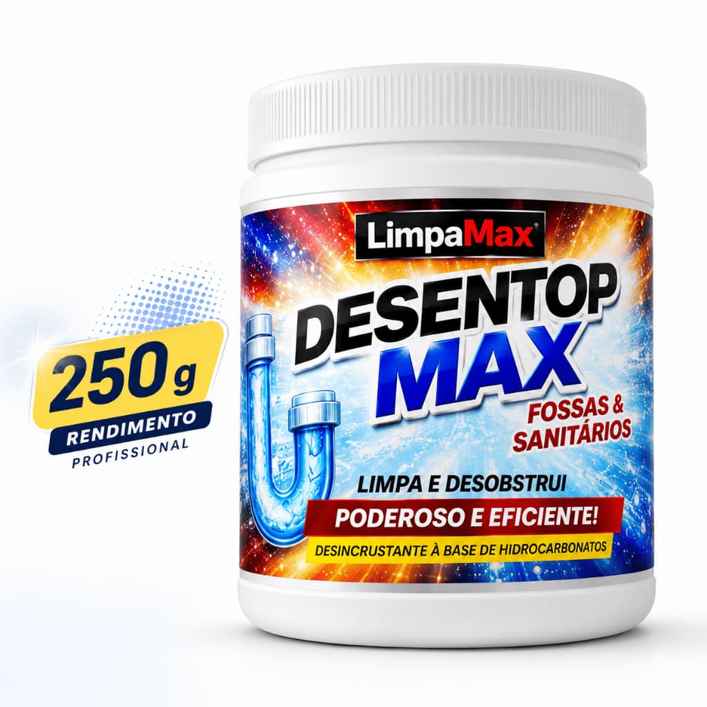 Desentupidor LimpaMax Profissional para Pia Ralo Vaso Sanitário Canos Tubulações Caixa de Gordura – Ação Potente Alto