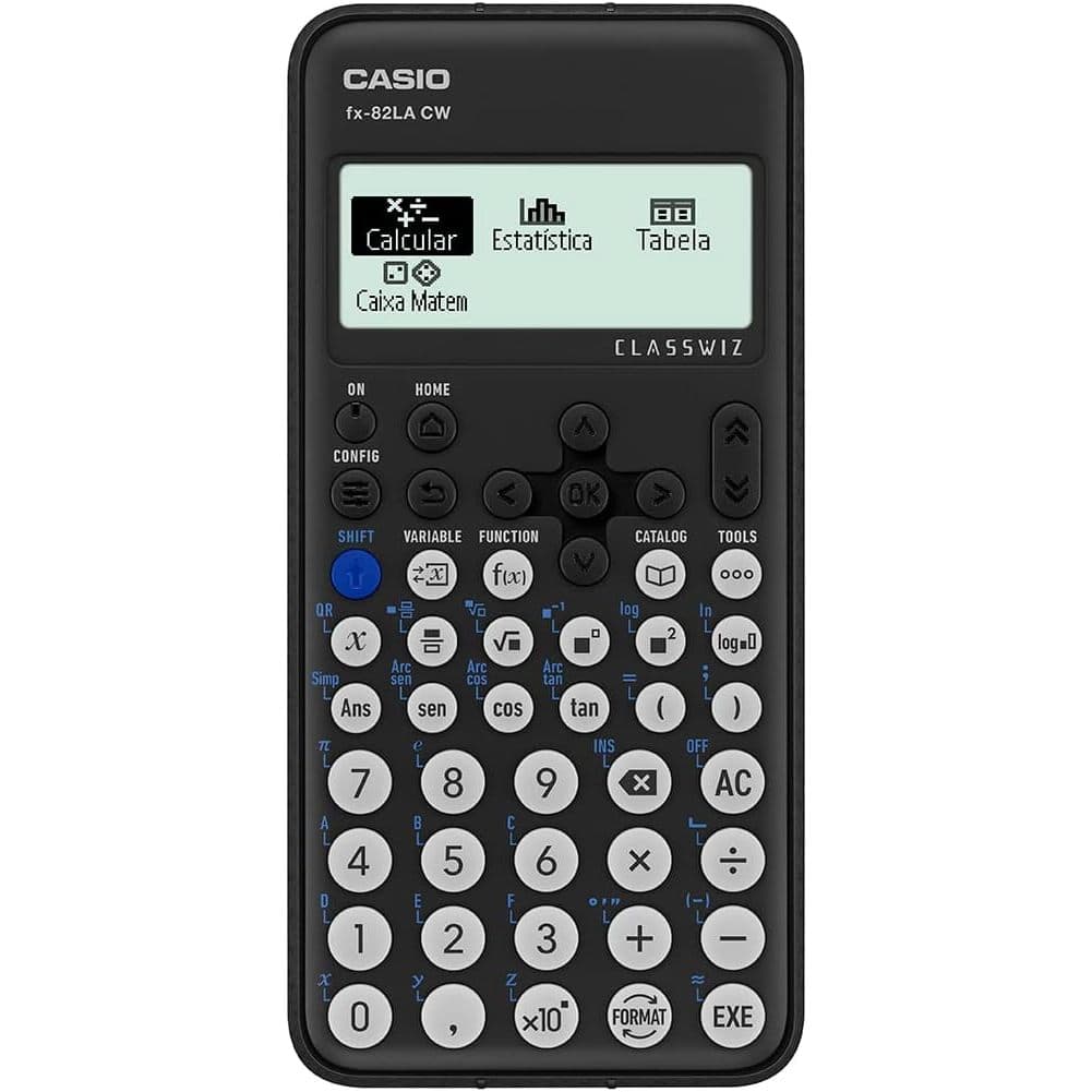 Calculadora Casio Científica FX-82LACW com 300 Funções