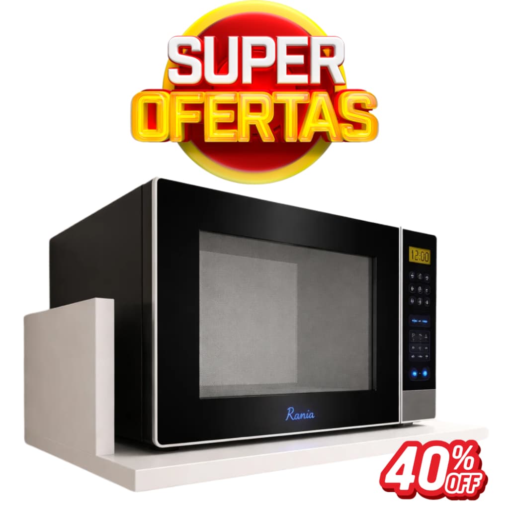 Suporte Nicho Microondas, Prateleira Suspensa Mdf Branco, Preto e Amadeirado 58x15x37