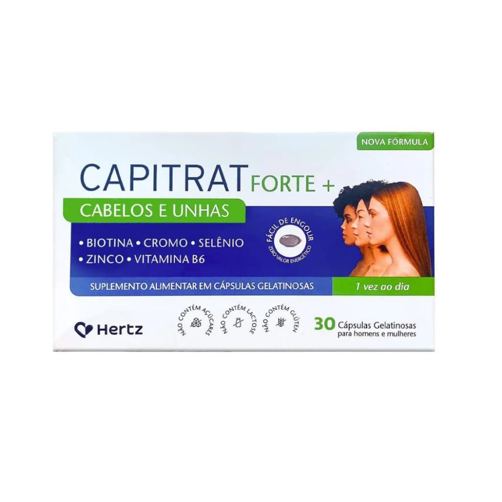 Capitrat Forte + Cabelos e Unhas 30 Cápsulas