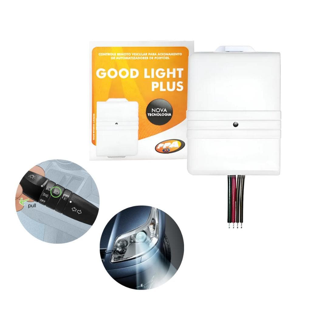 CONTROLE REMOTO FAROL ALTO CARRO GOOD LIGHT PLUS 433.92 MHZ PPA
