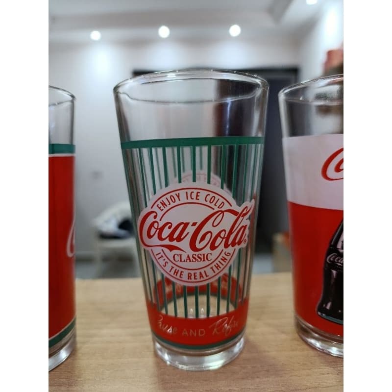 Copos de Vidro Coleção Coca cola 4  unidades