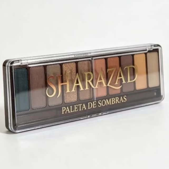 Paleta de Sombras 10 Cores Sharazad | Maquiagem para Olhos | Tons Neutros e Terrosos | Esfumado