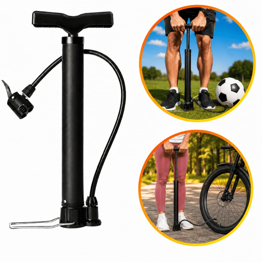 Bomba De Ar Encher Pneu Bicicleta Bola Moto Piscina Balão Forte Compacta e Leve