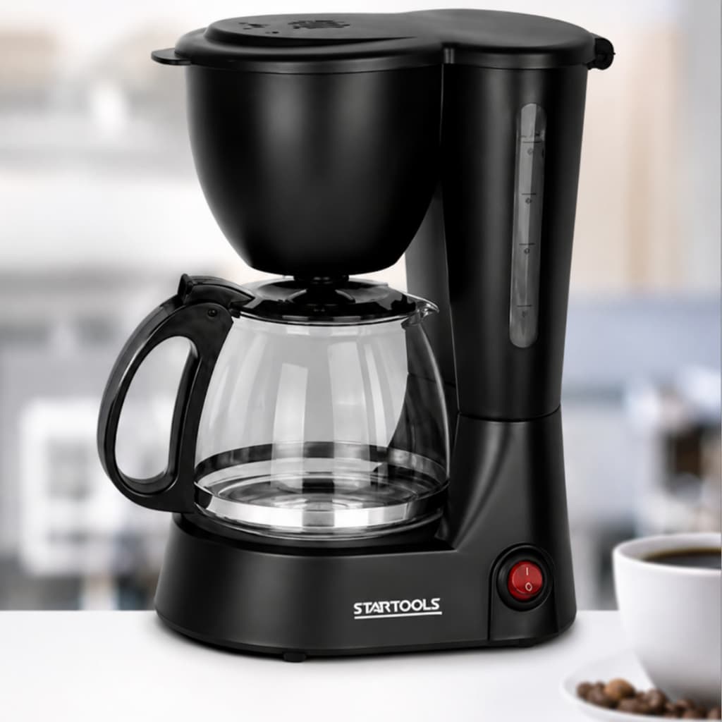 Cafeteira Elétrica Jarra De Vidro  30 Xícaras 1,2L Filtro Permanente Removível Sistema Corta Pingos