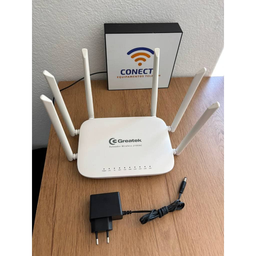 Roteador Greatek GWR2100AC WiFi 5 AC2100 Dual Band 2100Mbps Gigabit Usado