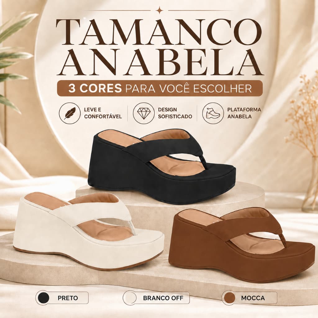 Tamanco Vizzano Feminino Anabela Plataforma Confortável Original