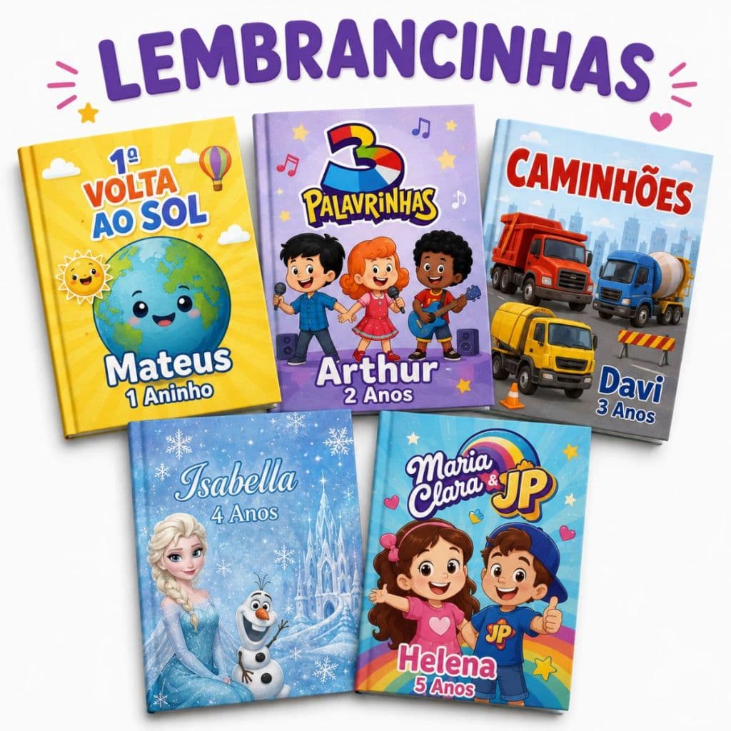 20 Livrinho Colorir Personalizado Lembrancinha Festa Aniversário Prenda QUALQUER TEMA