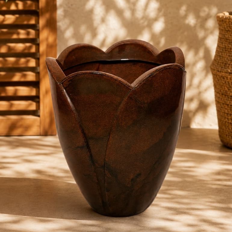 Vaso para Planta Sala Vaso Médio 46cm Altura 37cm de Topo