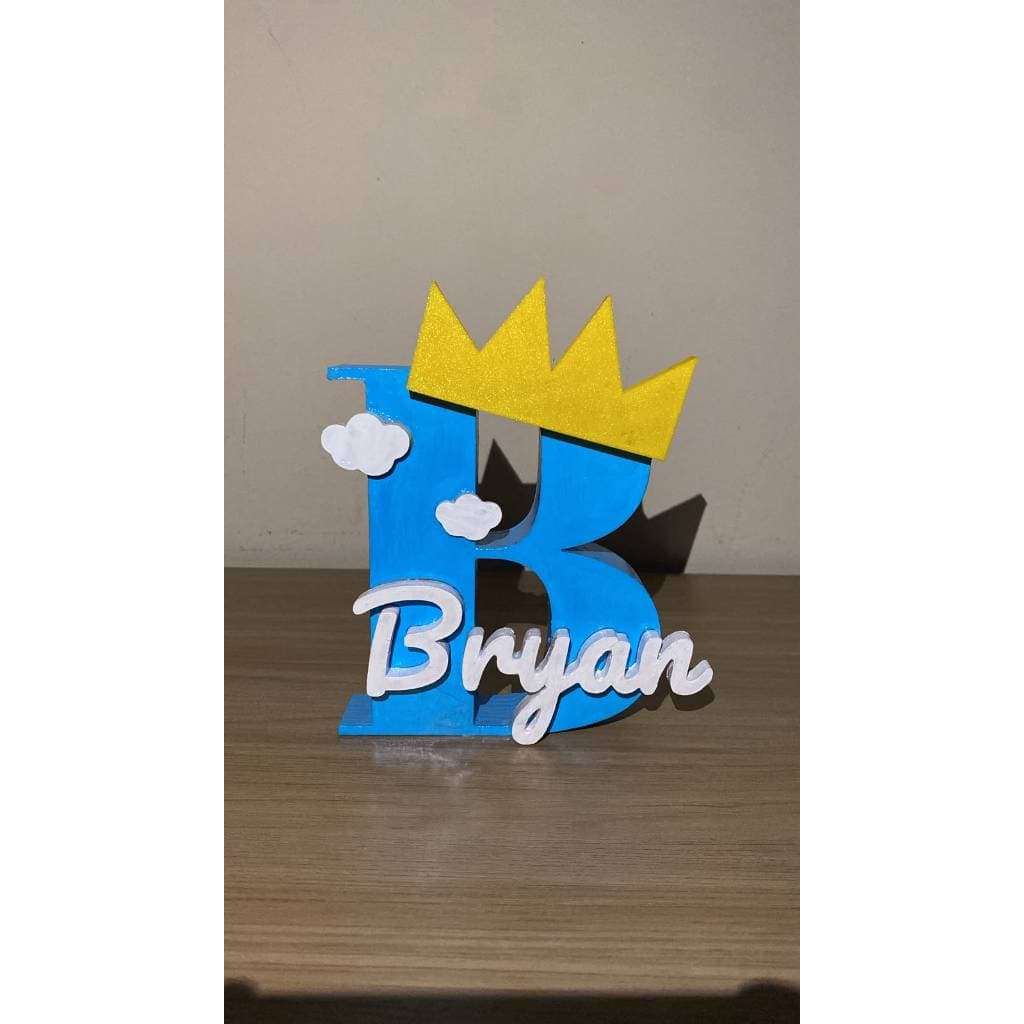Letreiro Nome Personalizado 3D Placa Decorativa Presente Chá Revelação de Bebê Decoração Quarto Infantil Maternidade