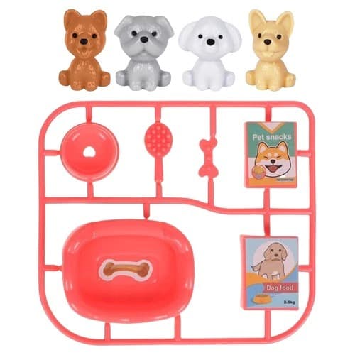Meu Melhor Amigo Brinquedo Infantil - Coleção de Bichinhos de Estimação - 10 Peças - Art Brink