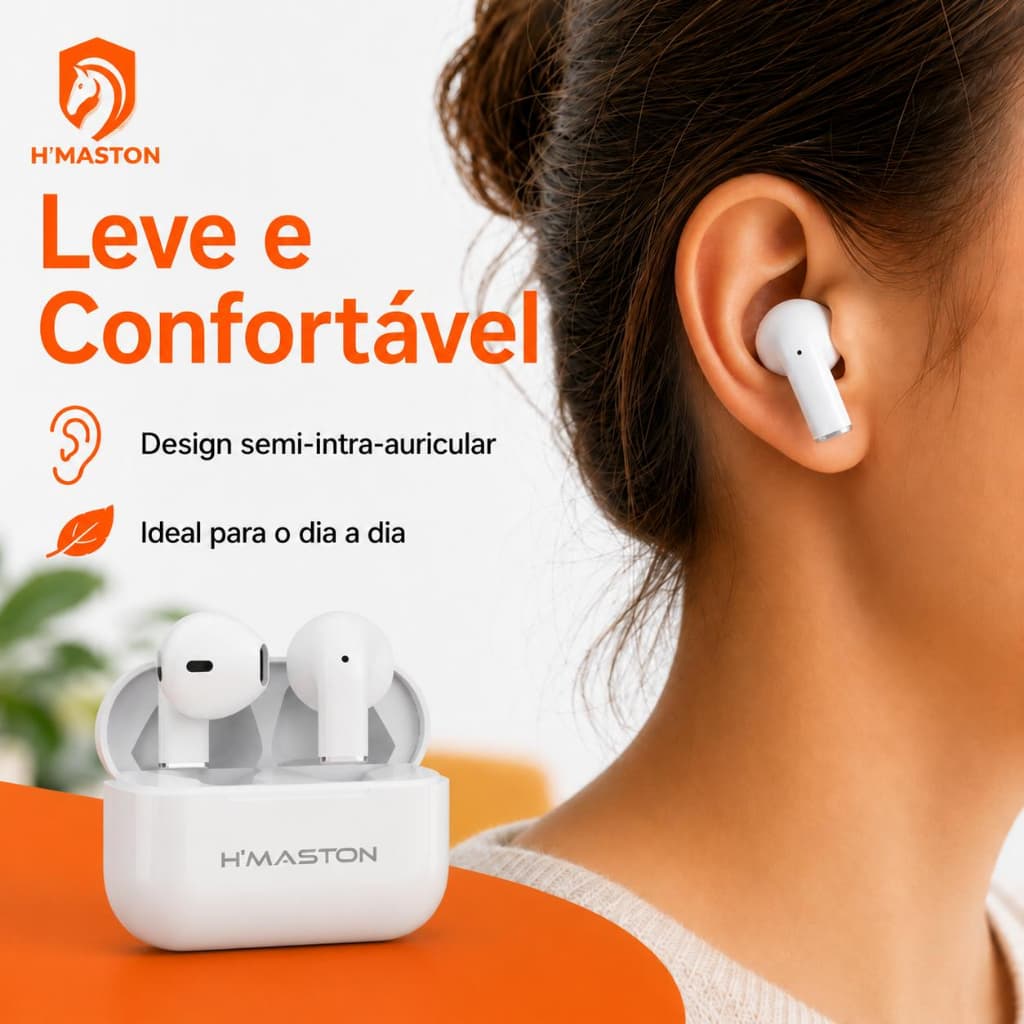 H'MASTON F917 Fone De Ouvido Bluetooth Sem Fio Fone Sem Fio Bluetooth Fone Bluetooth Sem Fio Fone De Ouvido Sem Fio
